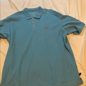 Tommy Bahama blue short sleeve golf shirt